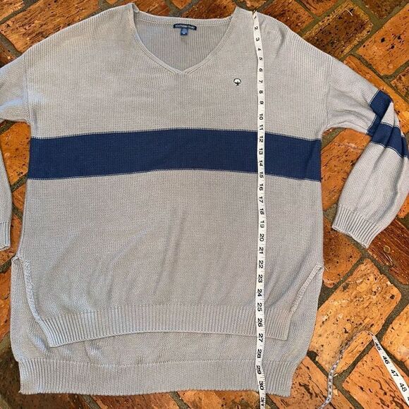 Southern Shirt Cotton Sweater V Neck - Picture 6 of 7